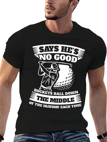 Funny Golf T-Shirt - Says Hes No Good