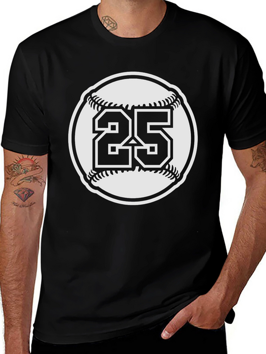 Baseball Number 25 Graphic Tee