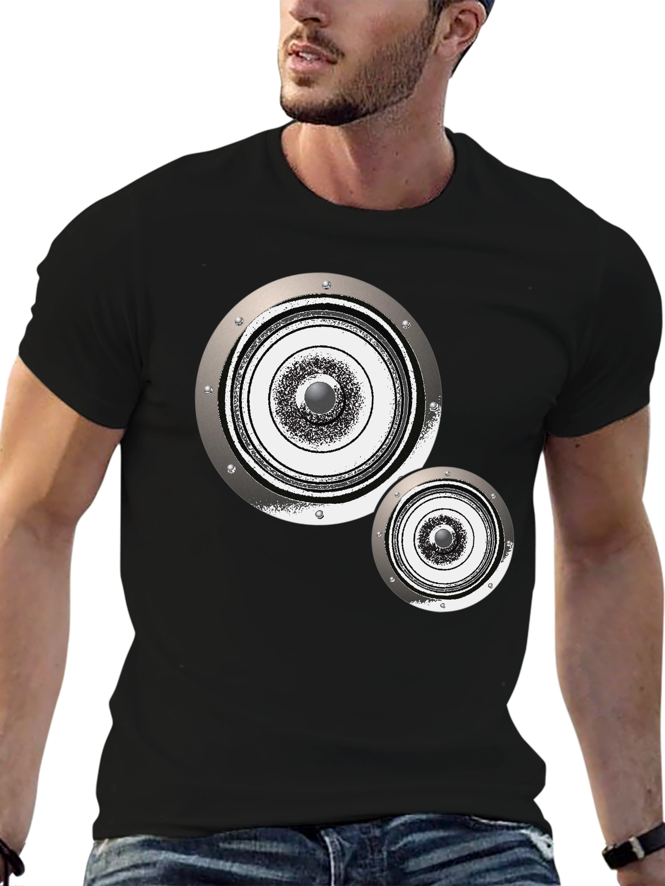Speaker Graphic Tee - Modern Audio Vibe