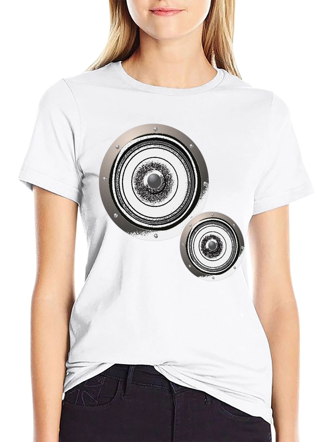 Speaker Graphic Tee - Modern Audio Vibe
