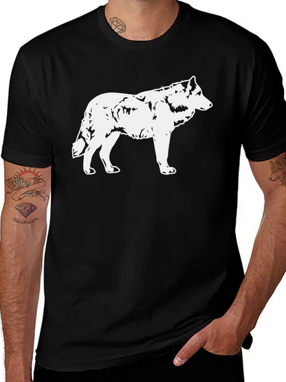 Wolf Graphic Black T-Shirt