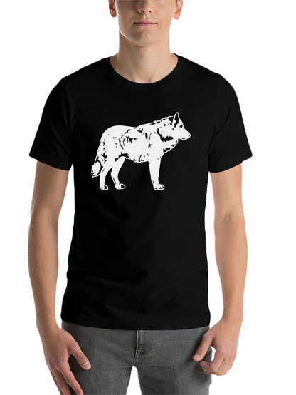 Wolf Graphic Black T-Shirt