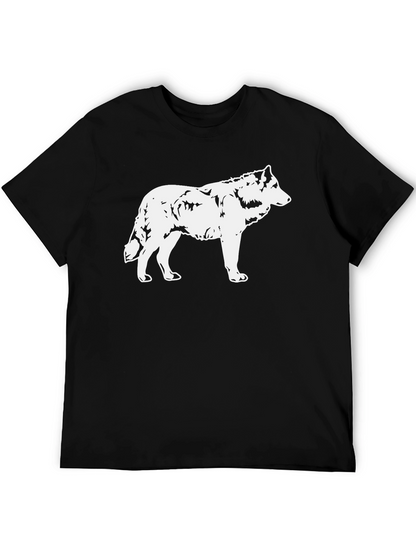 Wolf Graphic Black T-Shirt