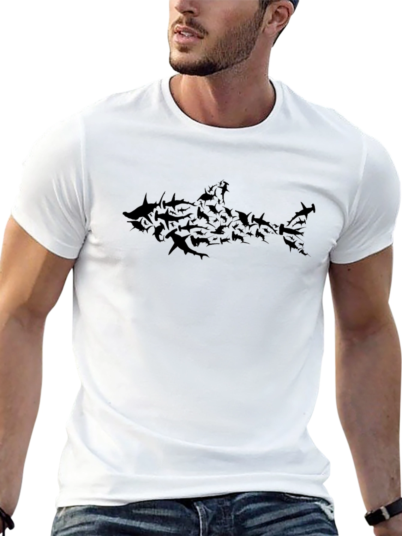 Shark Mob T-Shirt - Black