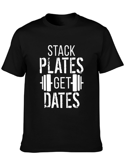 Stack Plates Get Dates Graphic Tee