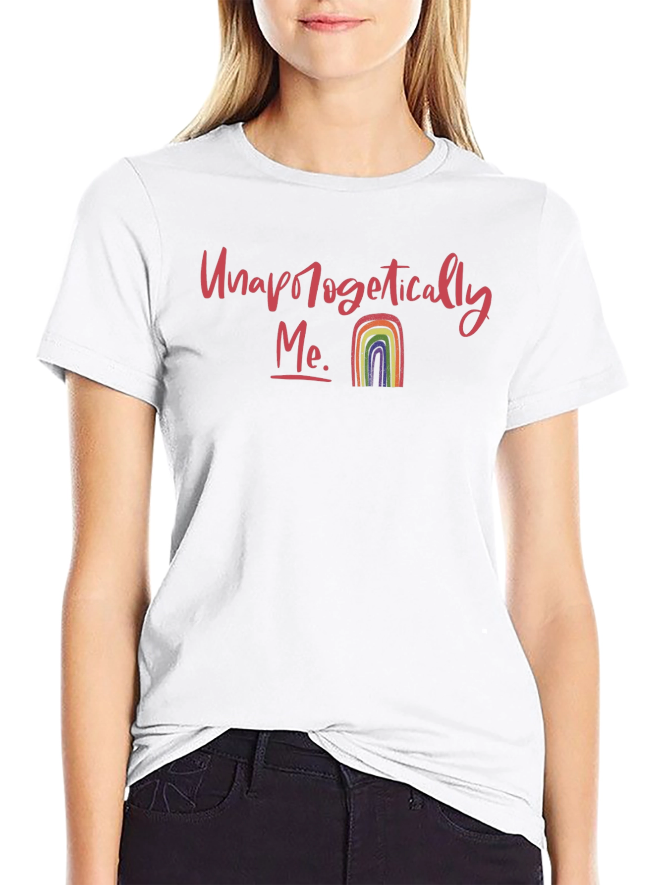 Unapologetically Me Rainbow Graphic Tee