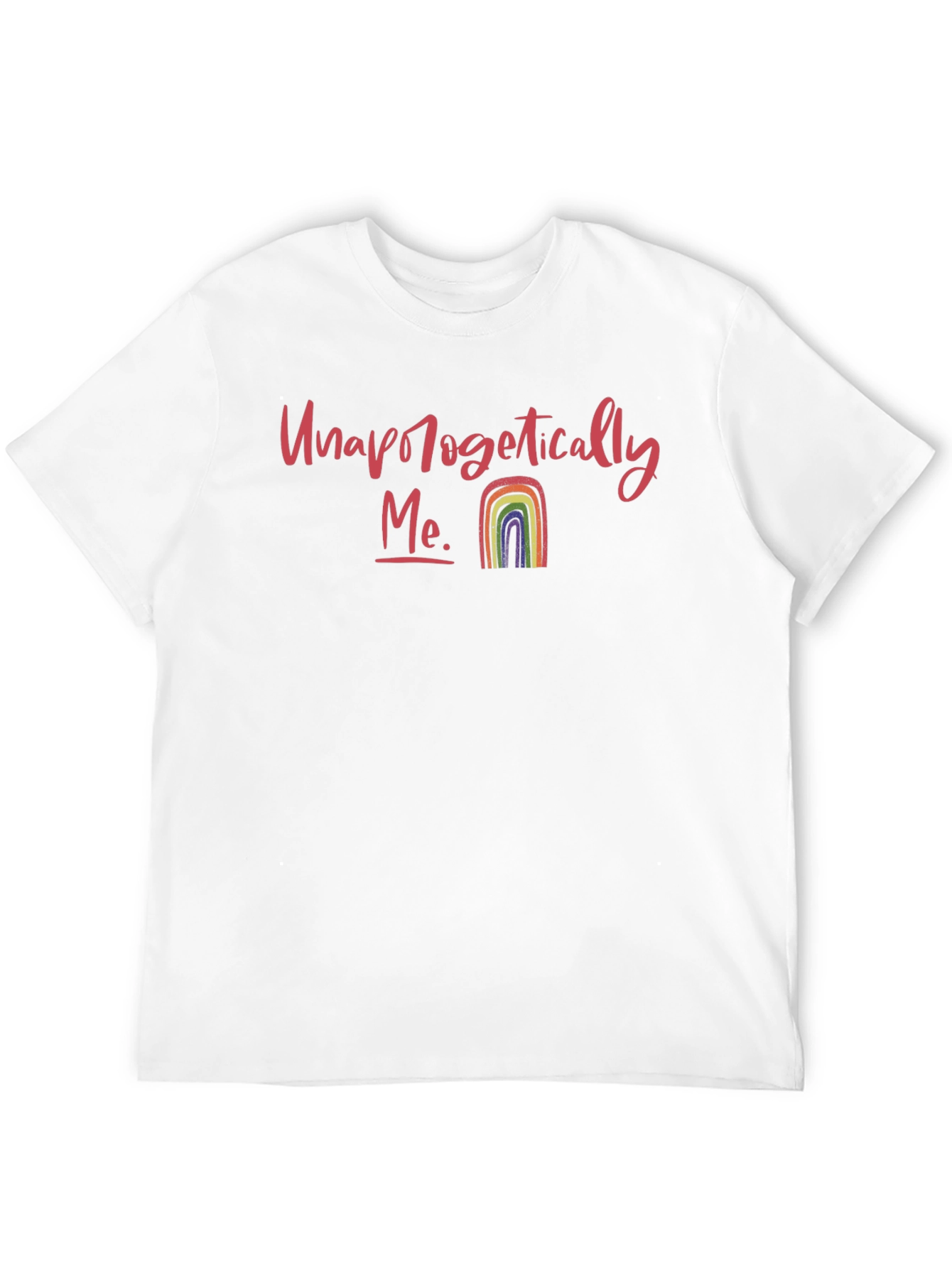 Unapologetically Me Rainbow Graphic Tee