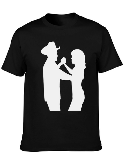 Country Western Dancers Black Graphic Tee