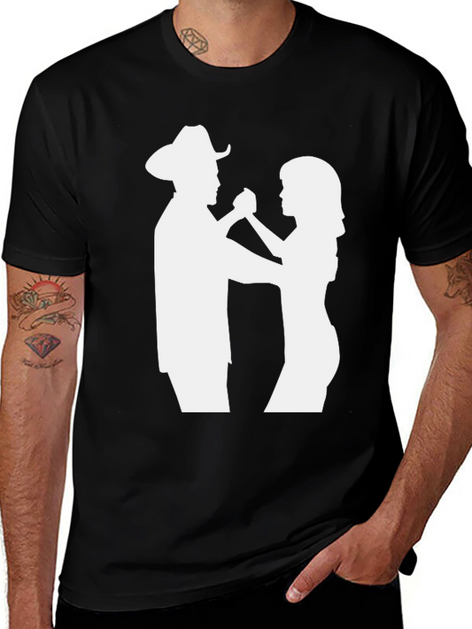 Country Western Dancers Black Graphic Tee