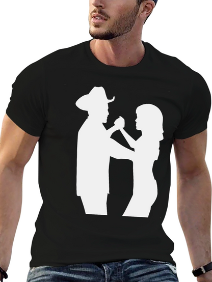 Country Western Dancers Black Graphic Tee
