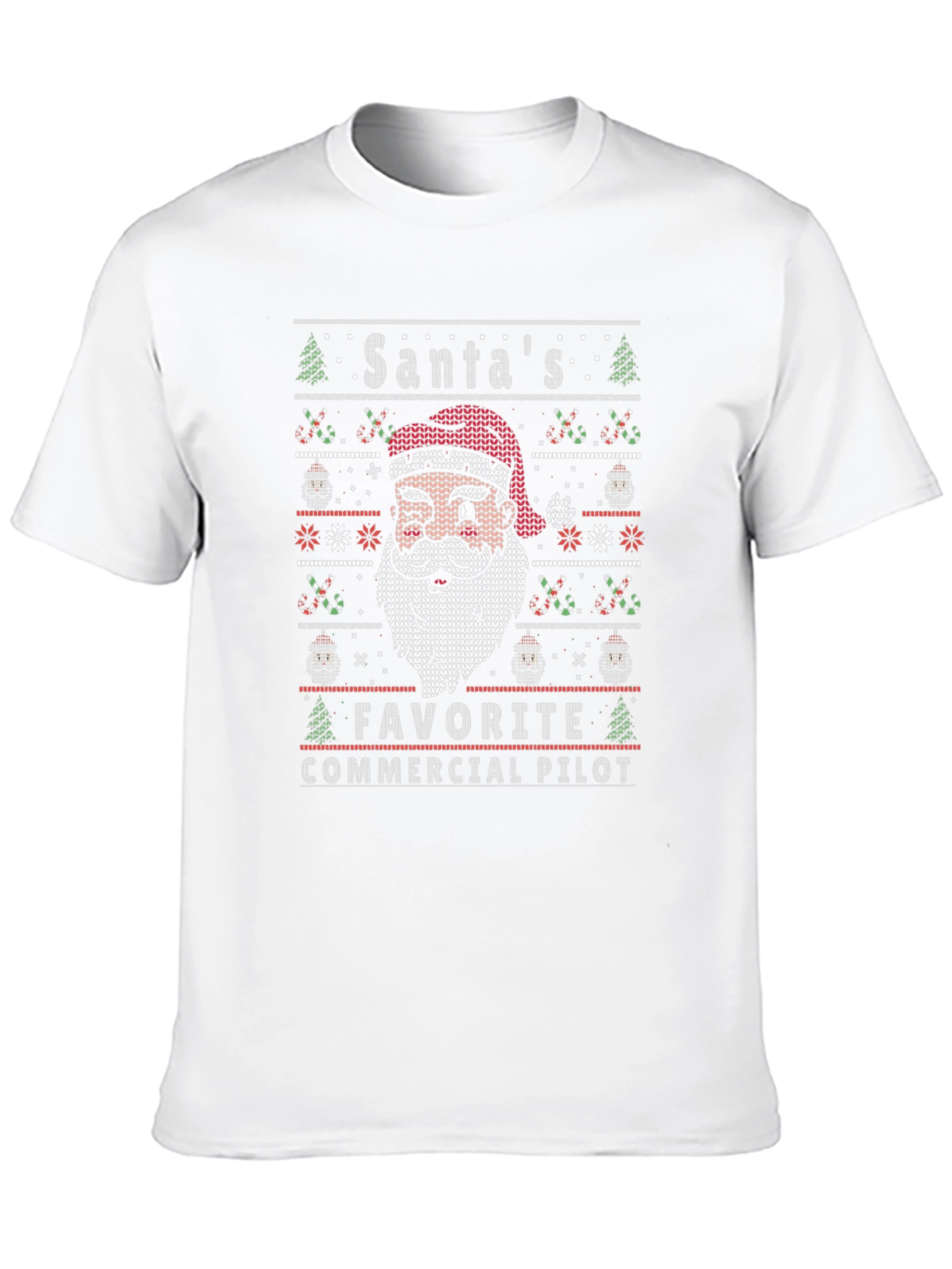 Santas Favorite Commercial Pilot Christmas T-Shirt