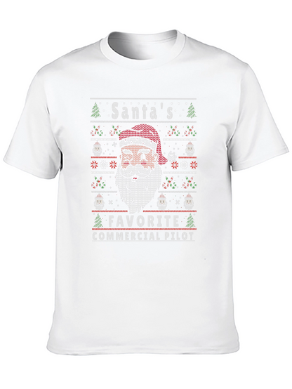 Santas Favorite Commercial Pilot Christmas T-Shirt