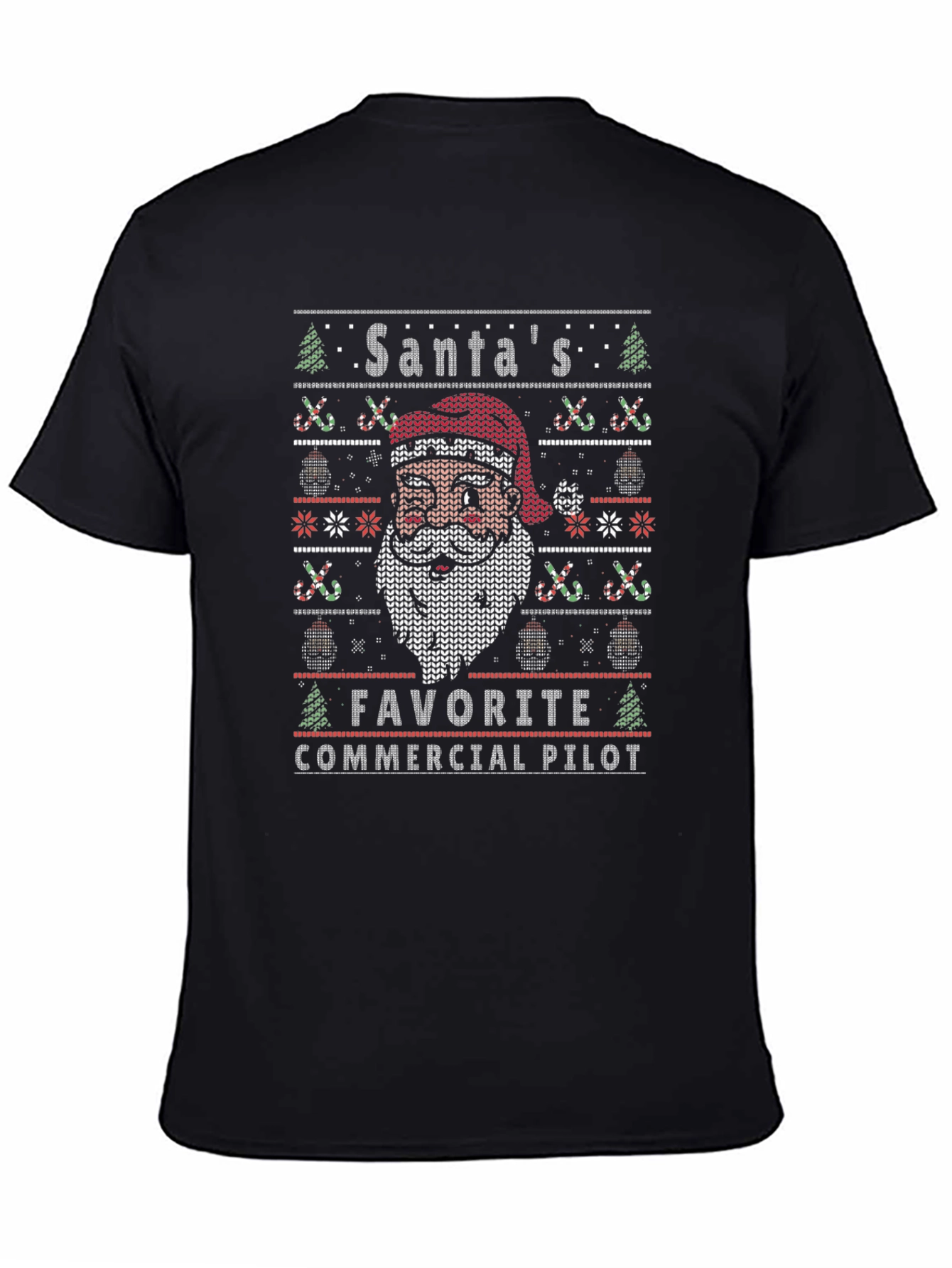 Santas Favorite Commercial Pilot Christmas T-Shirt