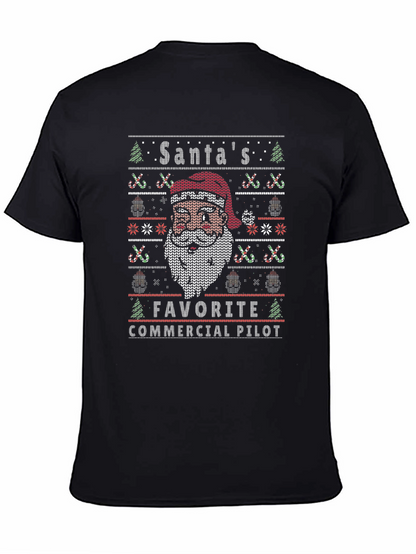 Santas Favorite Commercial Pilot Christmas T-Shirt