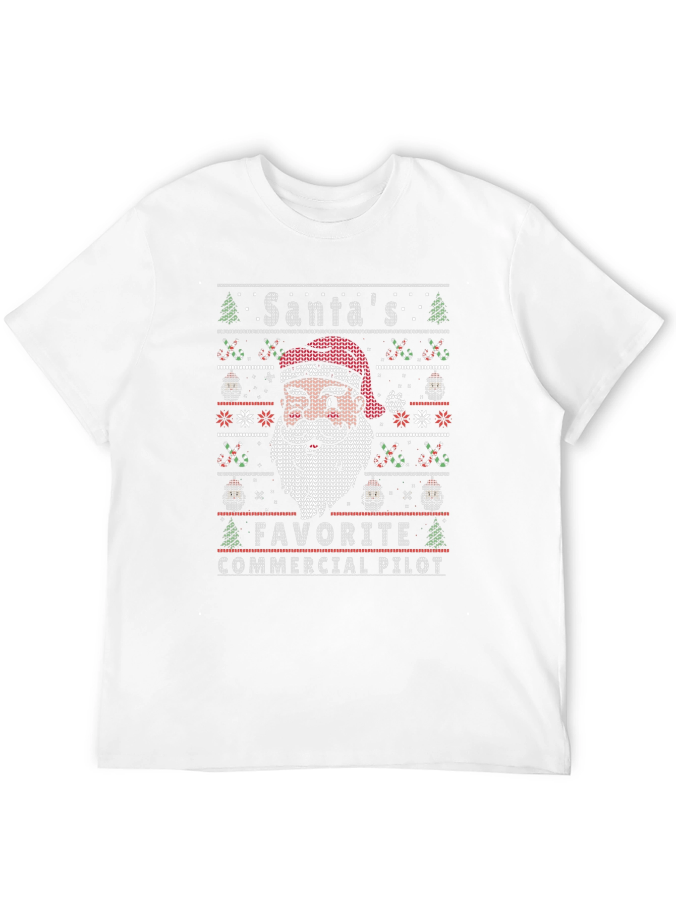 Santas Favorite Commercial Pilot Christmas T-Shirt