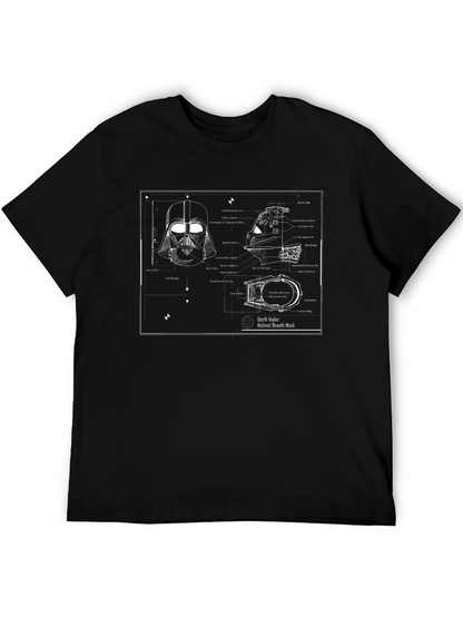 Darth Vader Blueprint T-Shirt - Star Wars Geek Tee