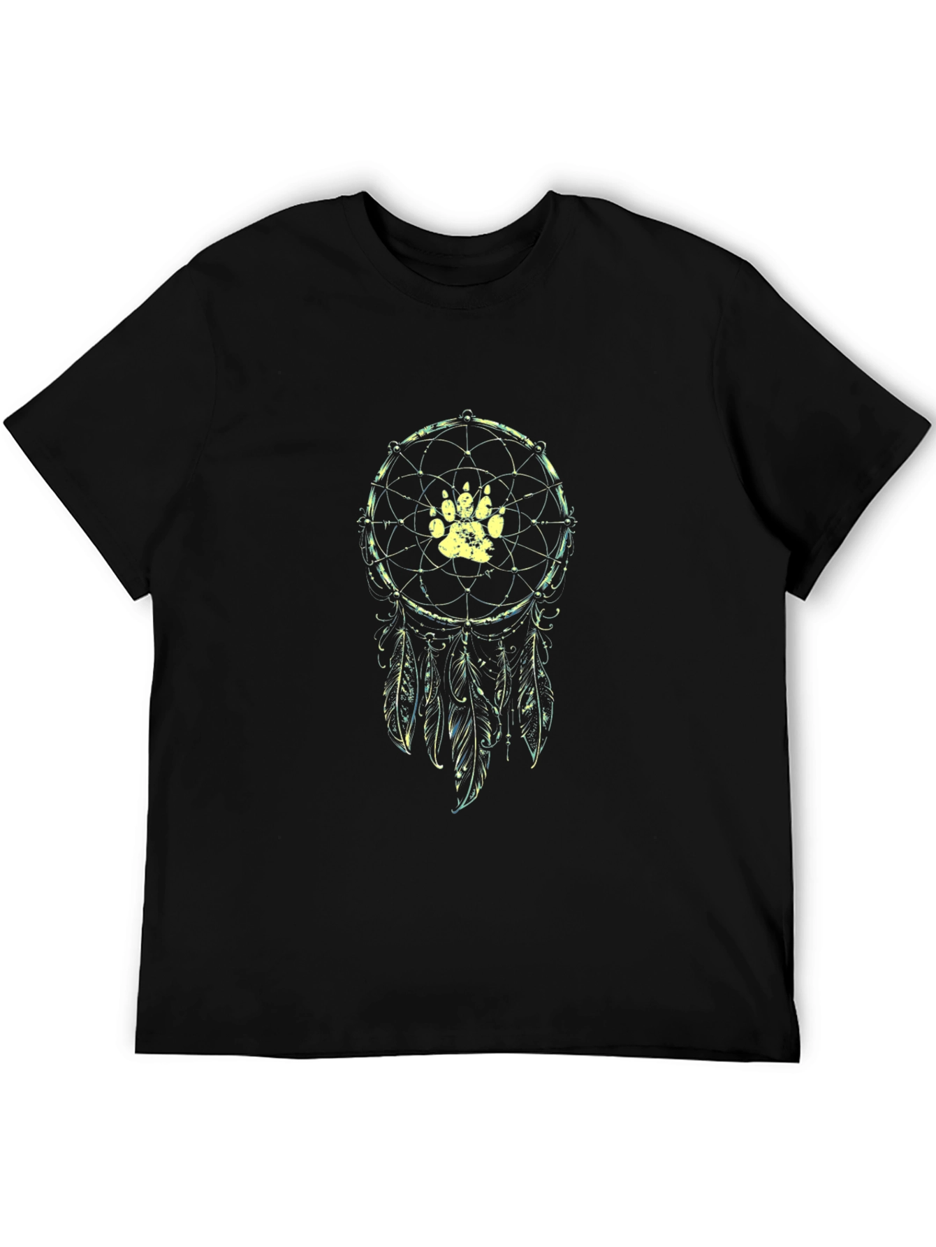 Dreamcatcher Paw Print Graphic T-Shirt