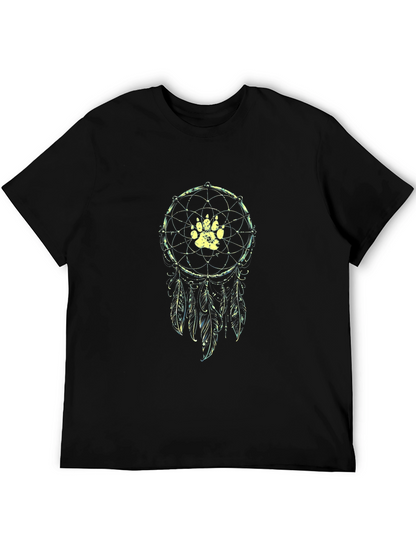 Dreamcatcher Paw Print Graphic T-Shirt