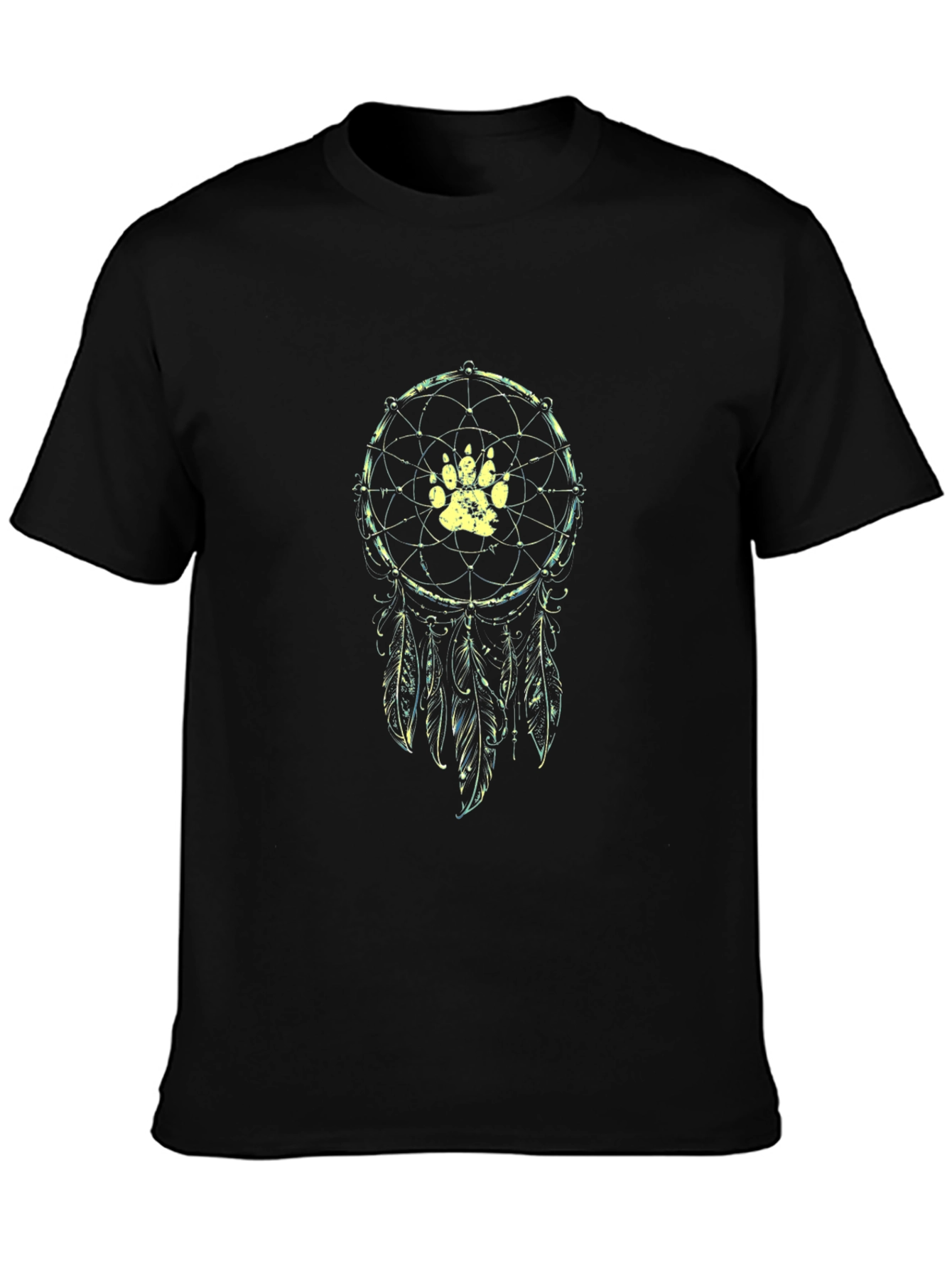 Dreamcatcher Paw Print Graphic T-Shirt