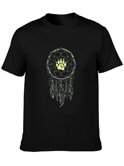 Dreamcatcher Paw Print Graphic T-Shirt
