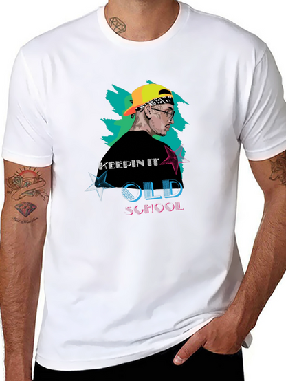 Keepin It Old School Black Graphic Tee