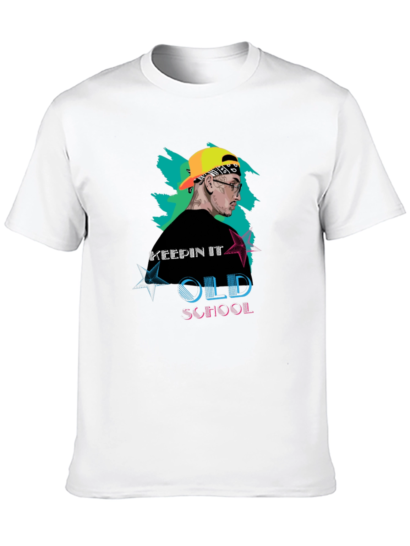 Keepin It Old School Black Graphic Tee