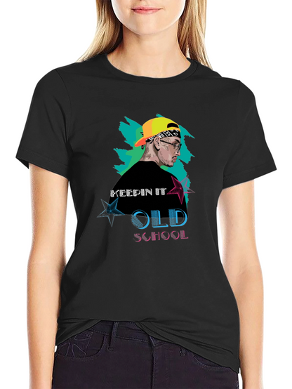 Keepin It Old School Black Graphic Tee