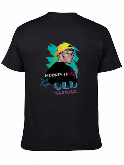 Keepin It Old School Black Graphic Tee
