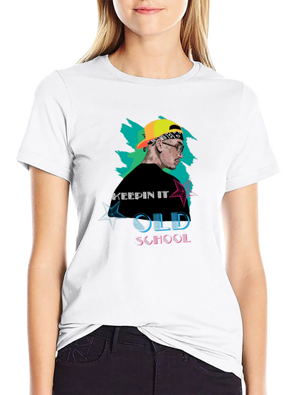 Keepin It Old School Black Graphic Tee
