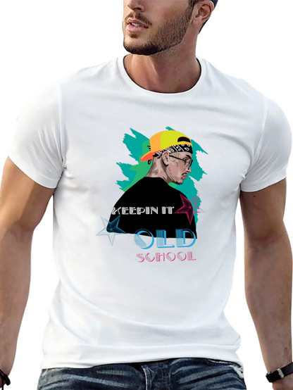 Keepin It Old School Black Graphic Tee