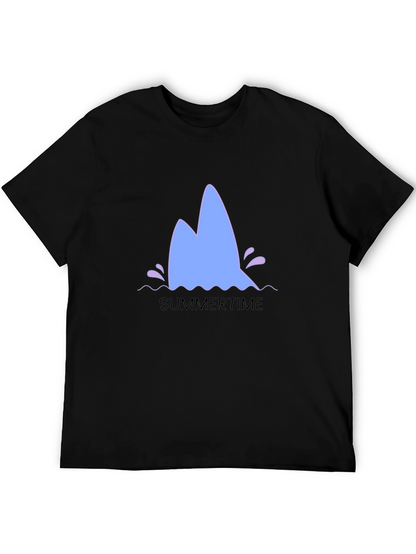 Summertime Shark Fin Graphic Tee