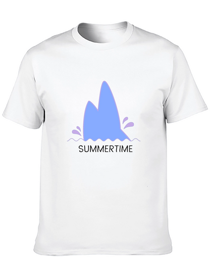 Summertime Shark Fin Graphic Tee