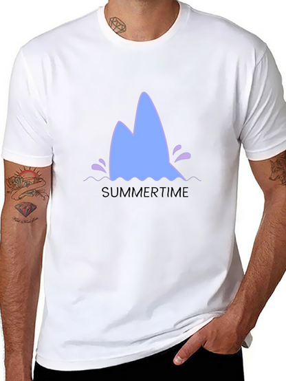 Summertime Shark Fin Graphic Tee