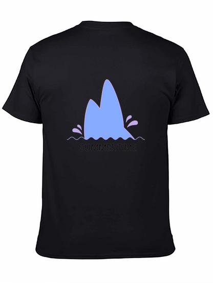 Summertime Shark Fin Graphic Tee