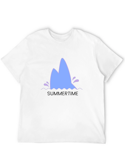Summertime Shark Fin Graphic Tee