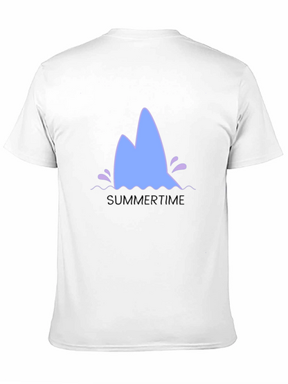 Summertime Shark Fin Graphic Tee