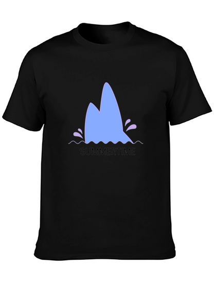 Summertime Shark Fin Graphic Tee