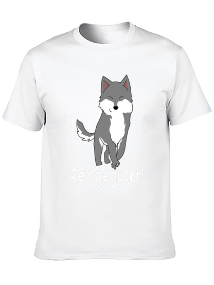 Cartoon Wolf T-Shirt - Reingeguckt!