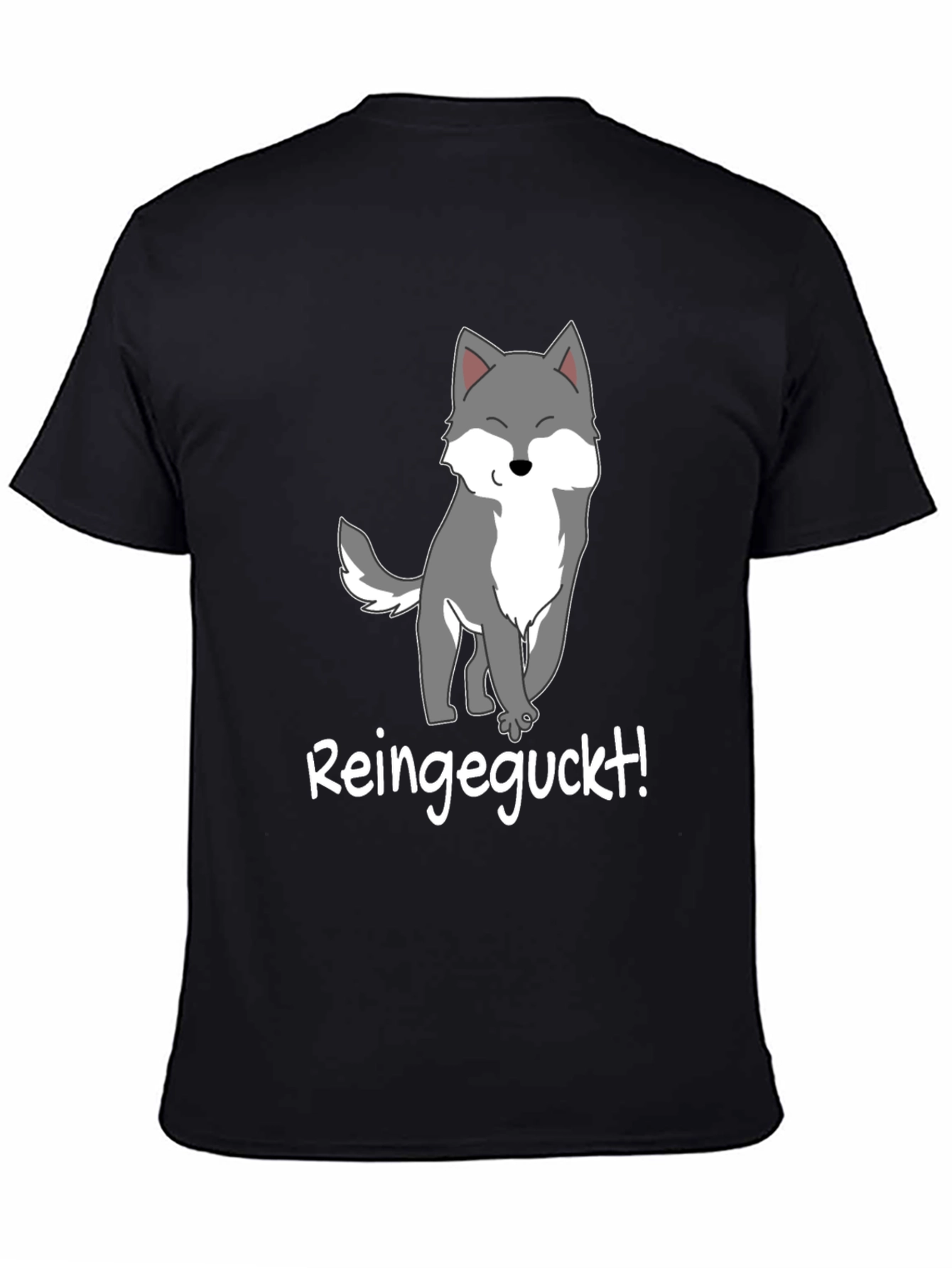 Cartoon Wolf T-Shirt - Reingeguckt!