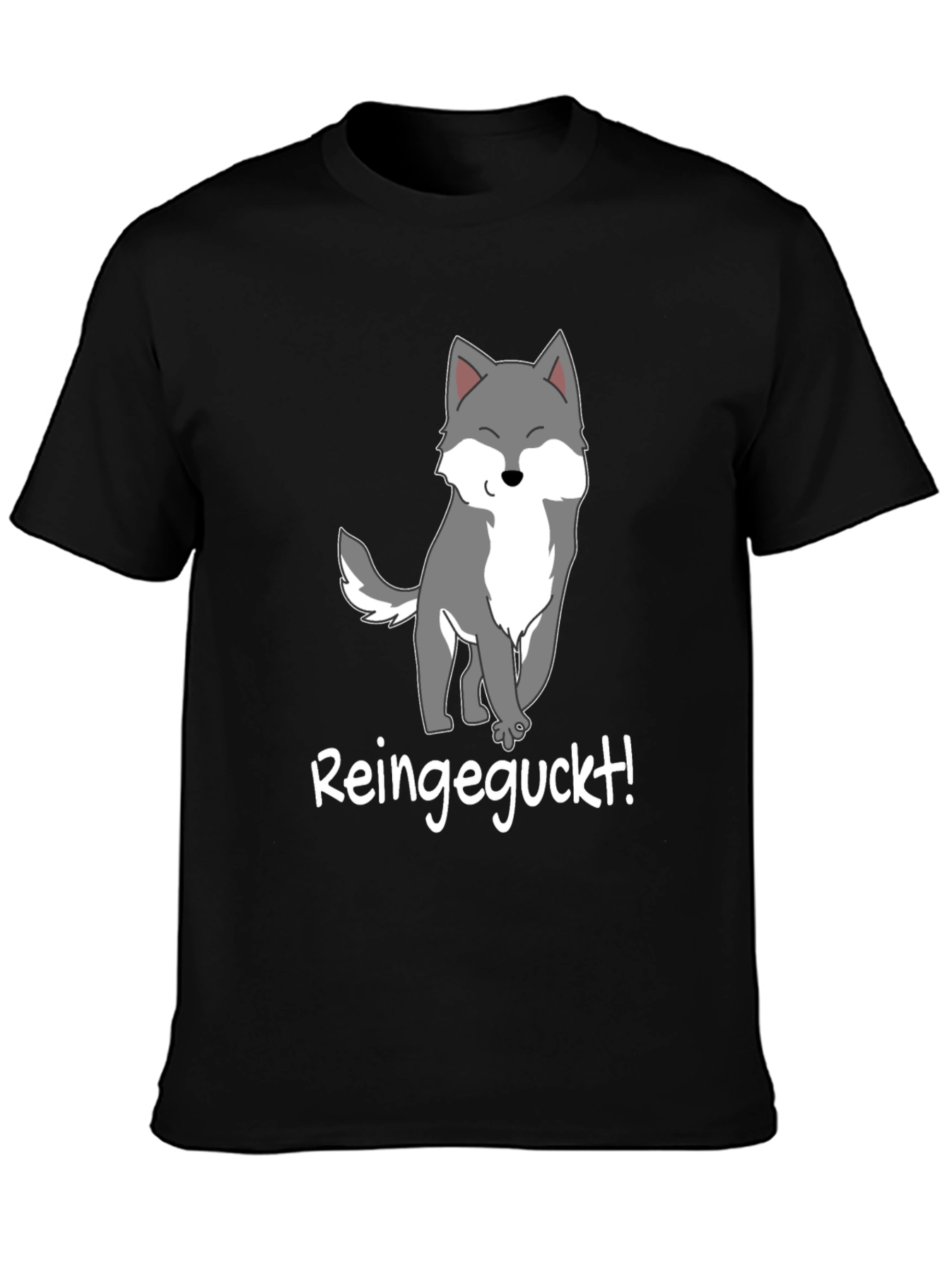 Cartoon Wolf T-Shirt - Reingeguckt!