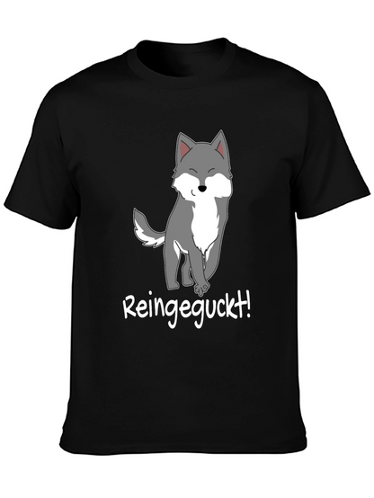 Cartoon Wolf T-Shirt - Reingeguckt!