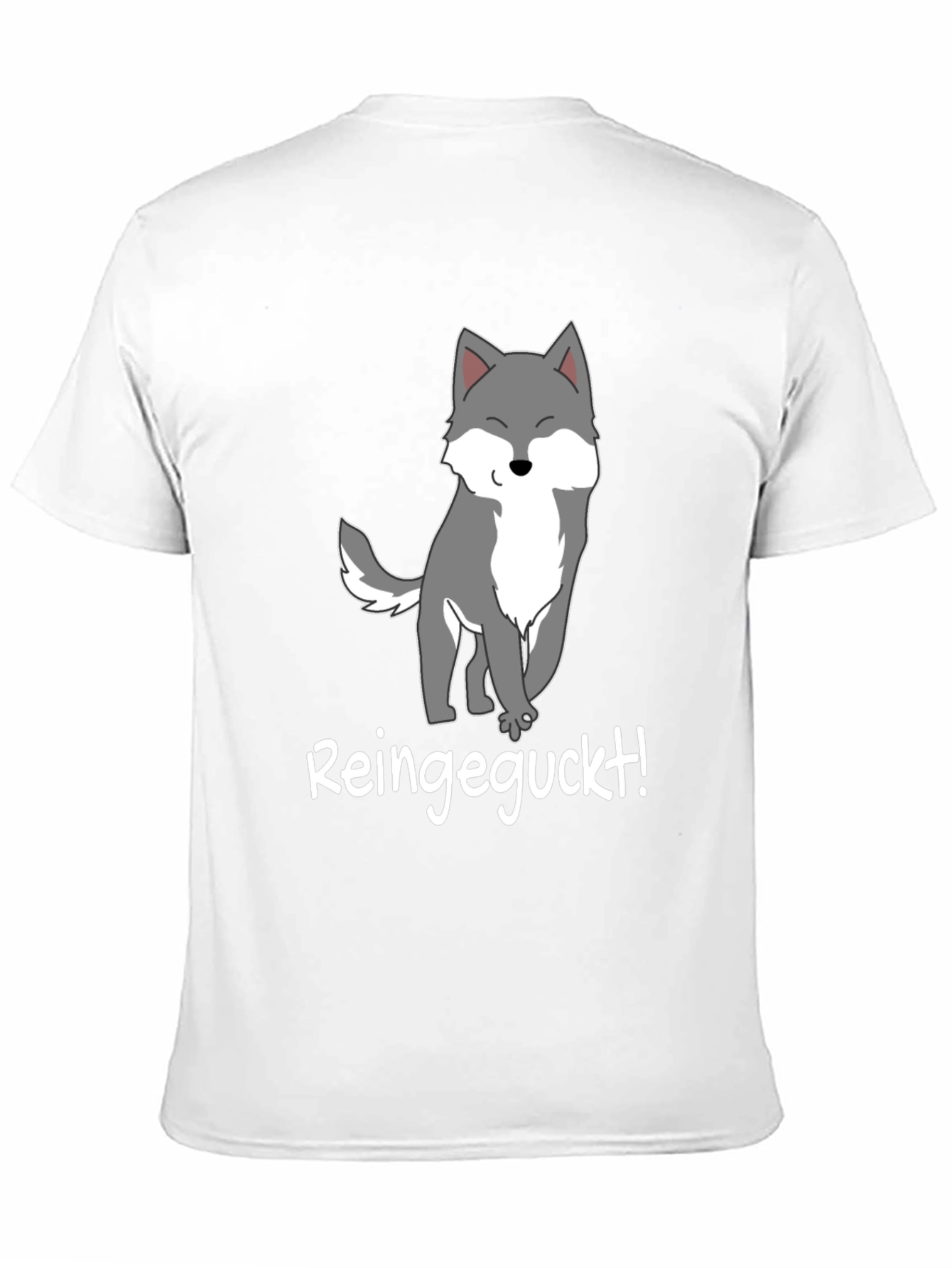 Cartoon Wolf T-Shirt - Reingeguckt!