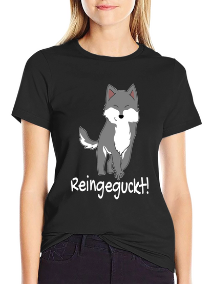 Cartoon Wolf T-Shirt - Reingeguckt!
