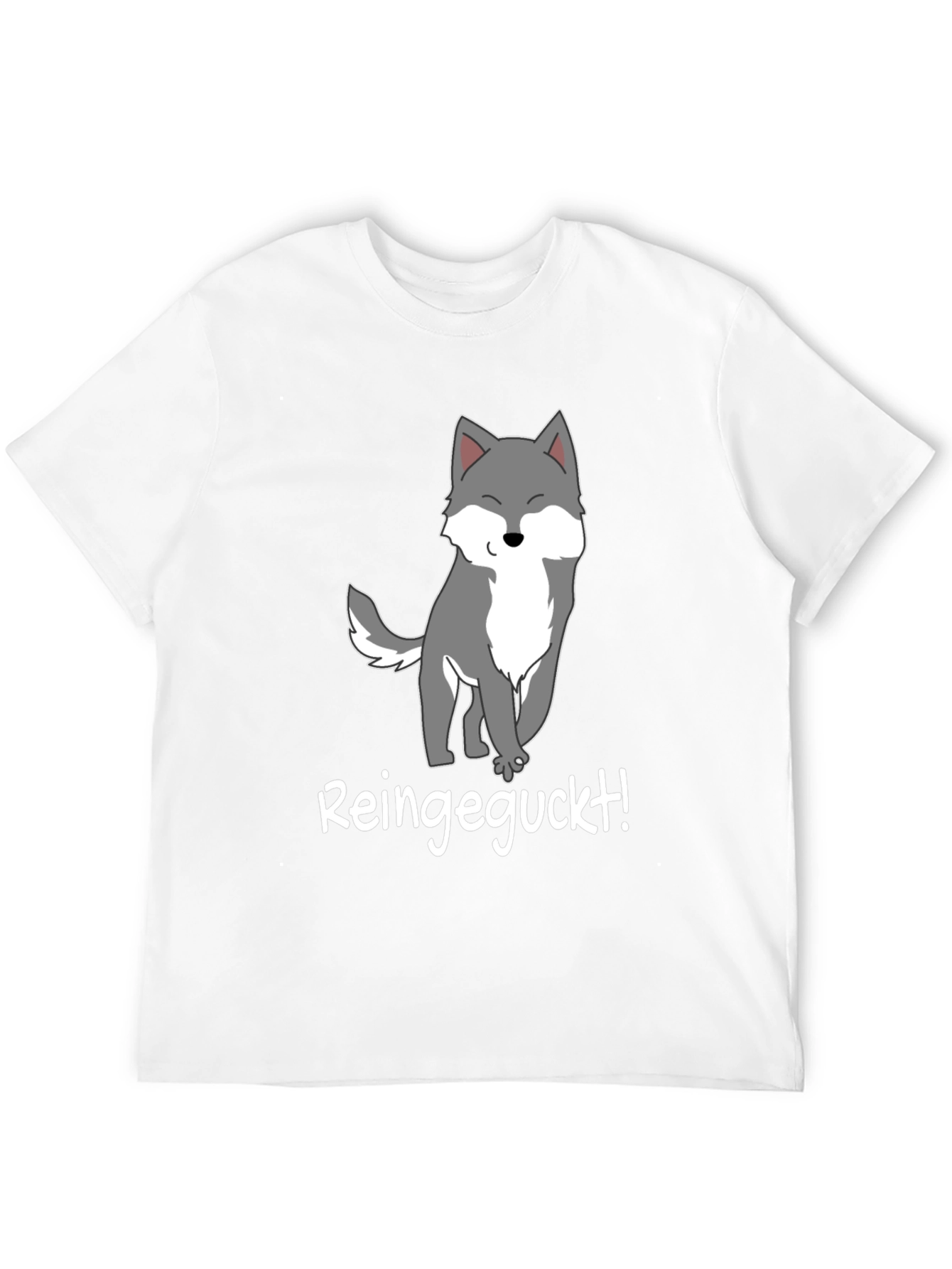 Cartoon Wolf T-Shirt - Reingeguckt!