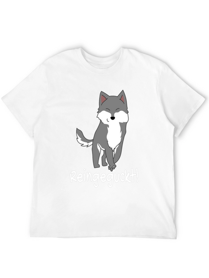 Cartoon Wolf T-Shirt - Reingeguckt!