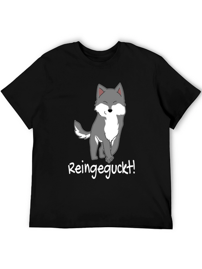 Cartoon Wolf T-Shirt - Reingeguckt!