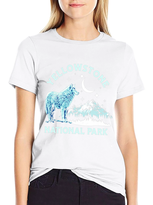 Yellowstone National Park Wolf Graphic Tee
