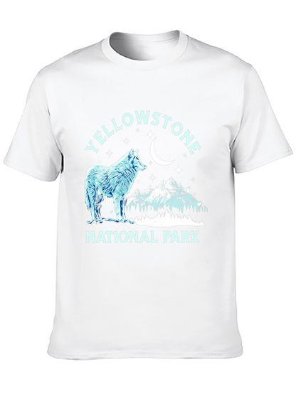Yellowstone National Park Wolf Graphic Tee