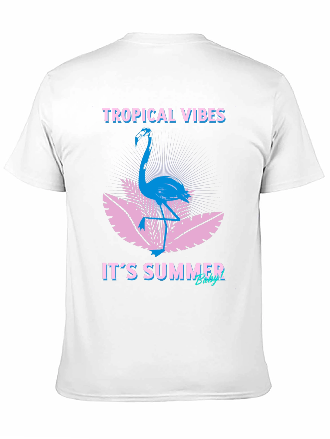 Tropical Vibes Flamingo Graphic Tee