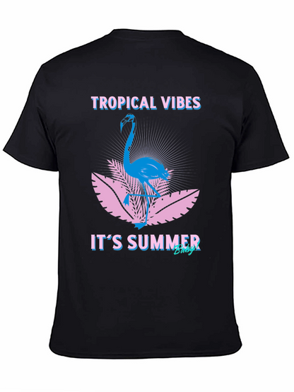 Tropical Vibes Flamingo Graphic Tee